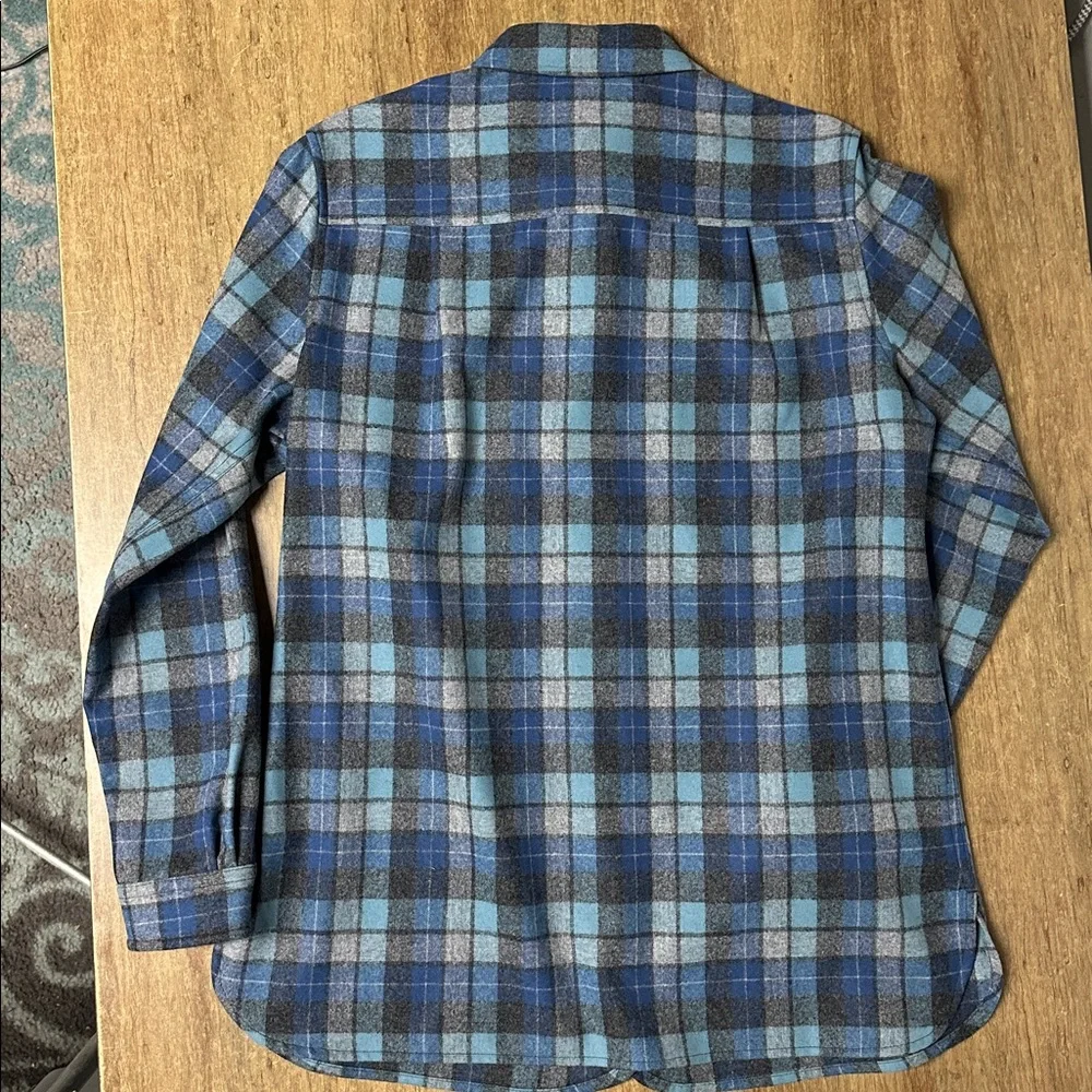 BFS🖤Pendleton nwot blue original surf board button down 100% virgin wool shirt - Picture 8 of 9